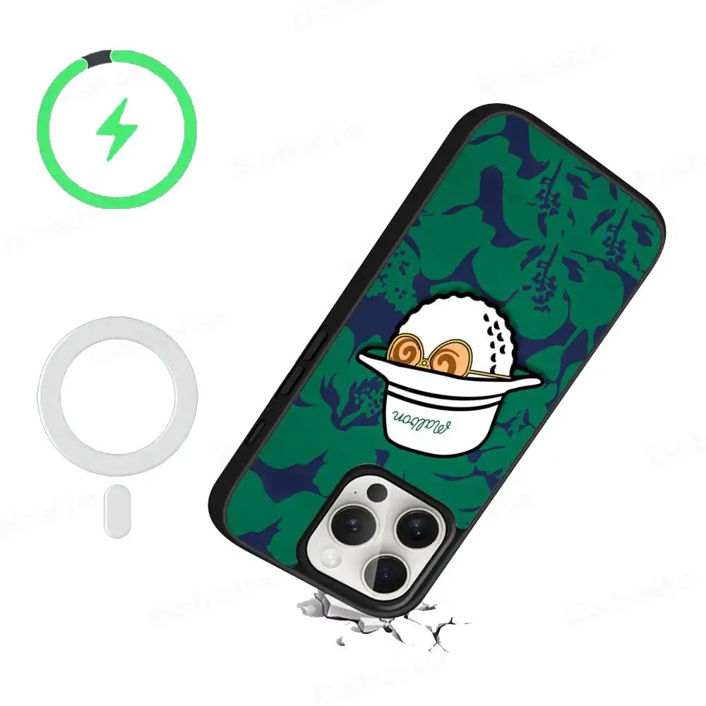 Фото Чехол для телефона Leisure Sports M-Malbones G-Golf для iPhone 16 15 14 13 12 11 17 Pro Max Plus с магнитной беспроводной зарядкой №4