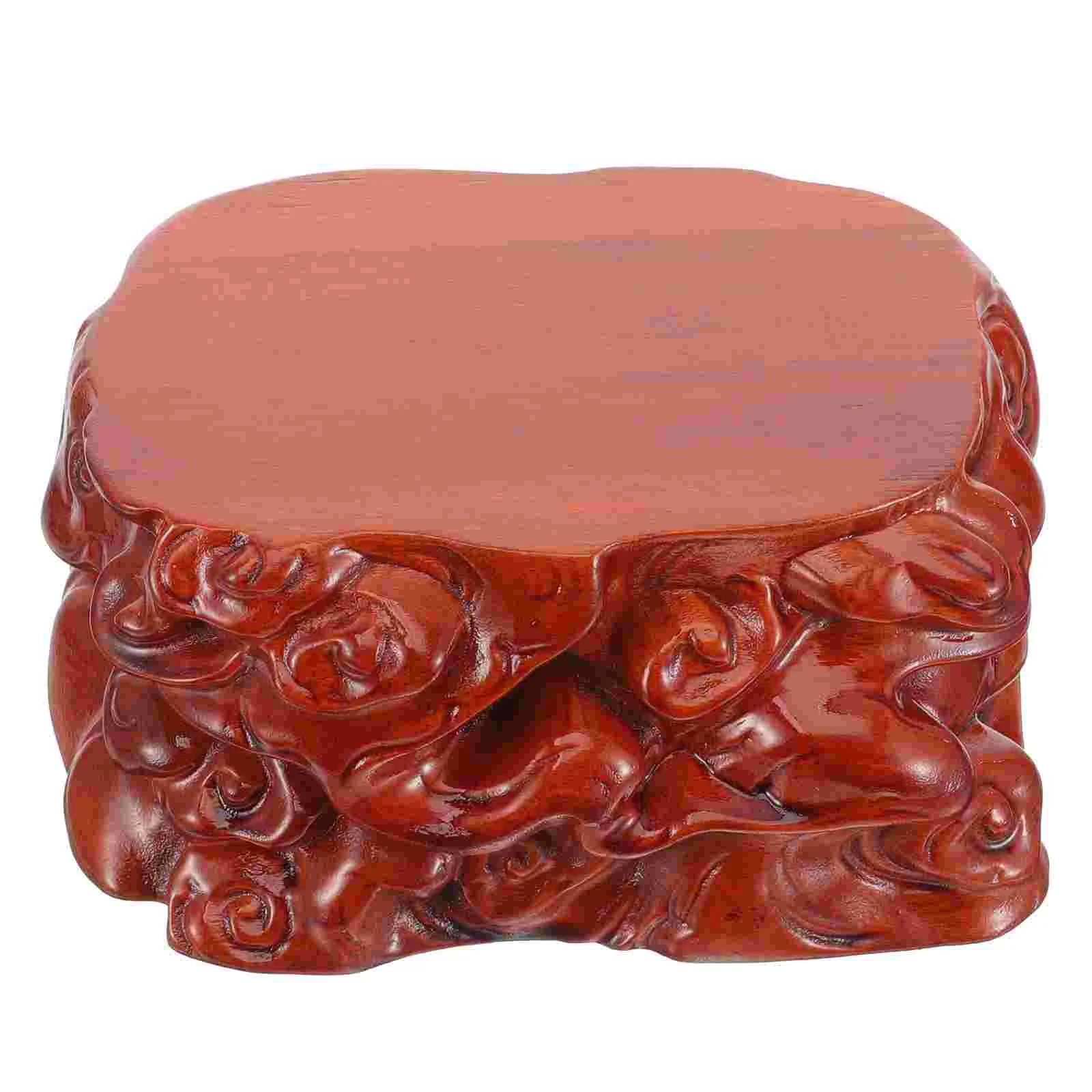 

Wood Display Stand Wooden Stone Display Holder Vase Display Stand Crafts Display Stand