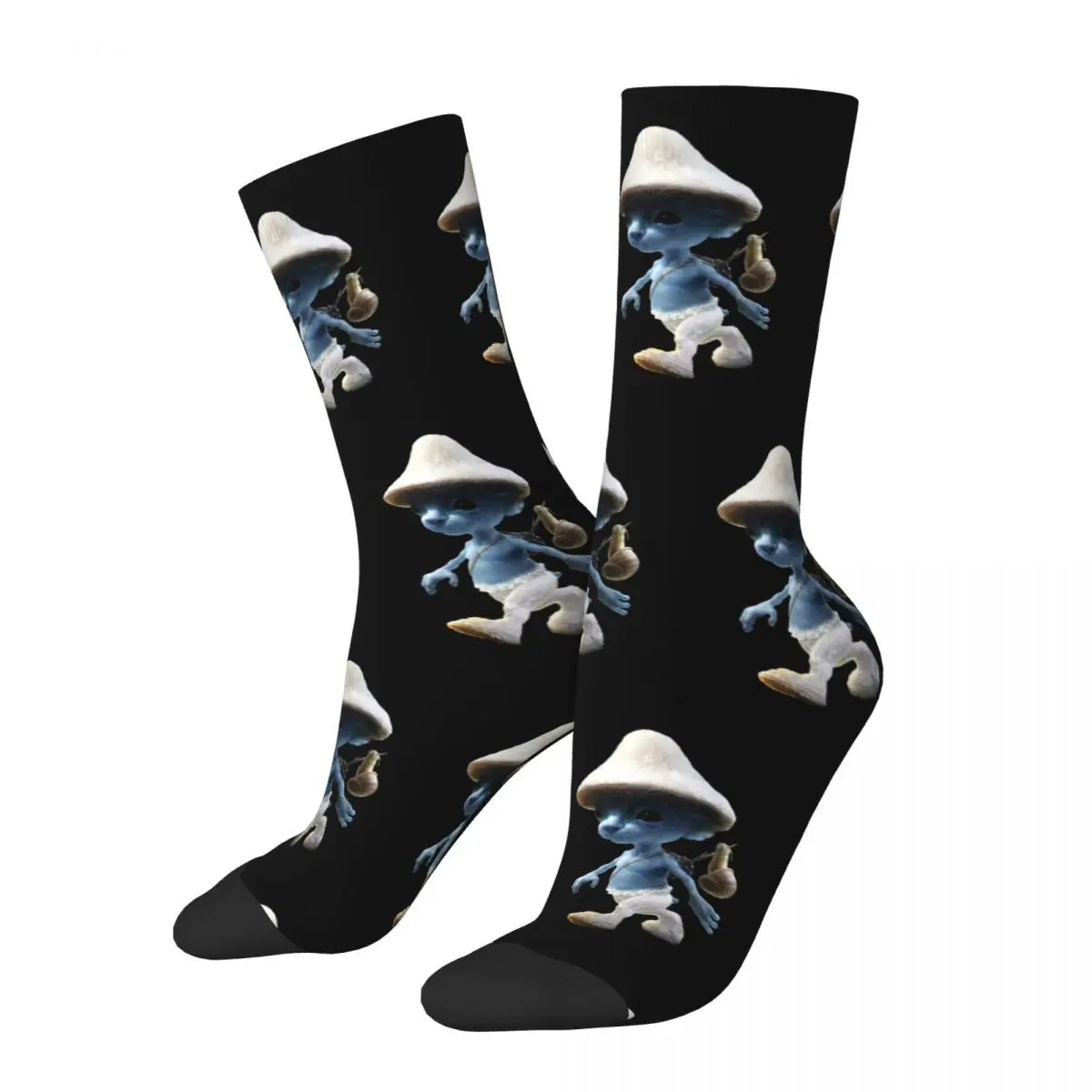 

Синий кот мем Shailushai дизайнерские тематические короткие носки Merch для мужчин уютные носки с принтом