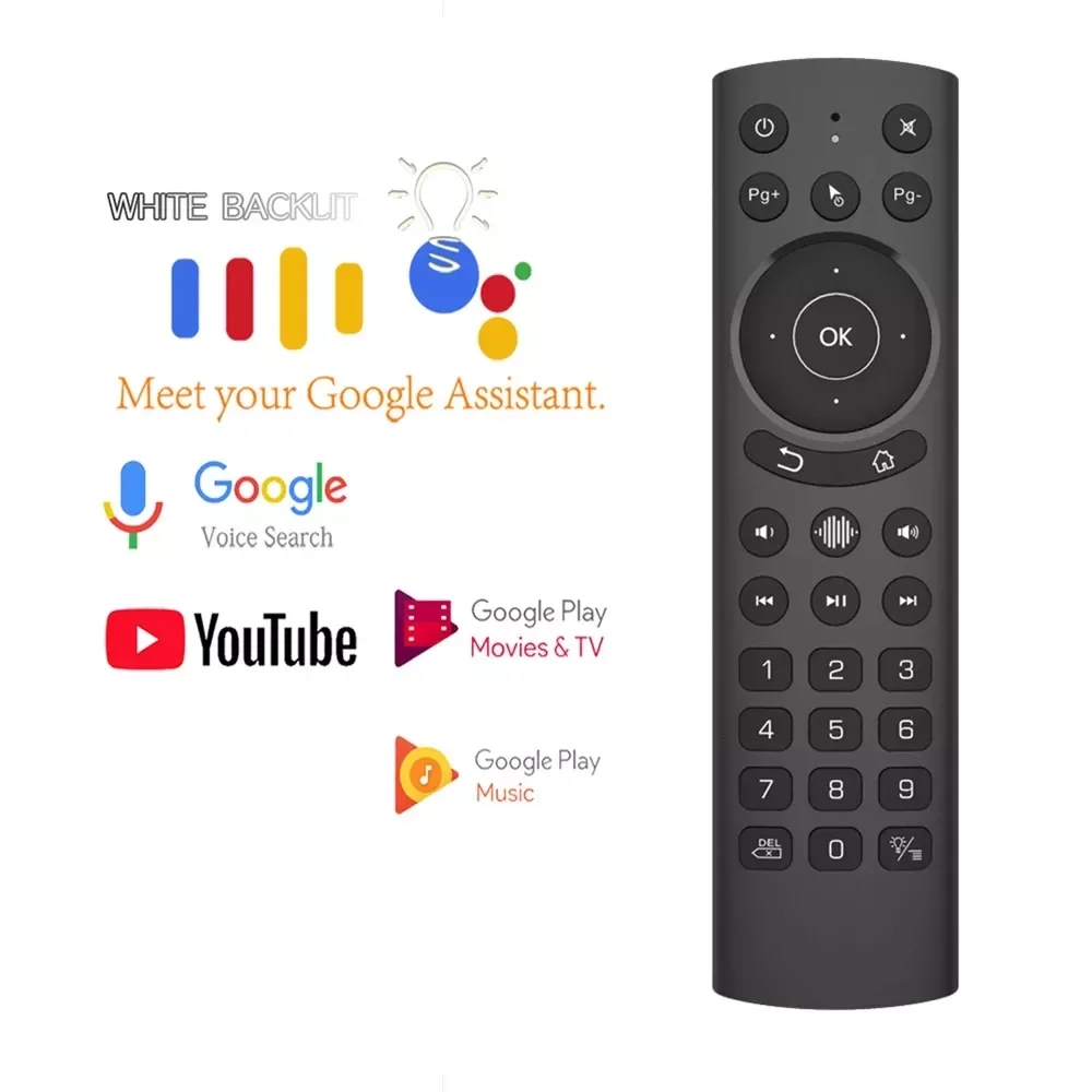 

G20S BT Plus G20 BTS Plus Voice Remote Control 2.4G Backlit Wireless Air Mouse Gyroscope IR Learning For Android TV Box Smart TV