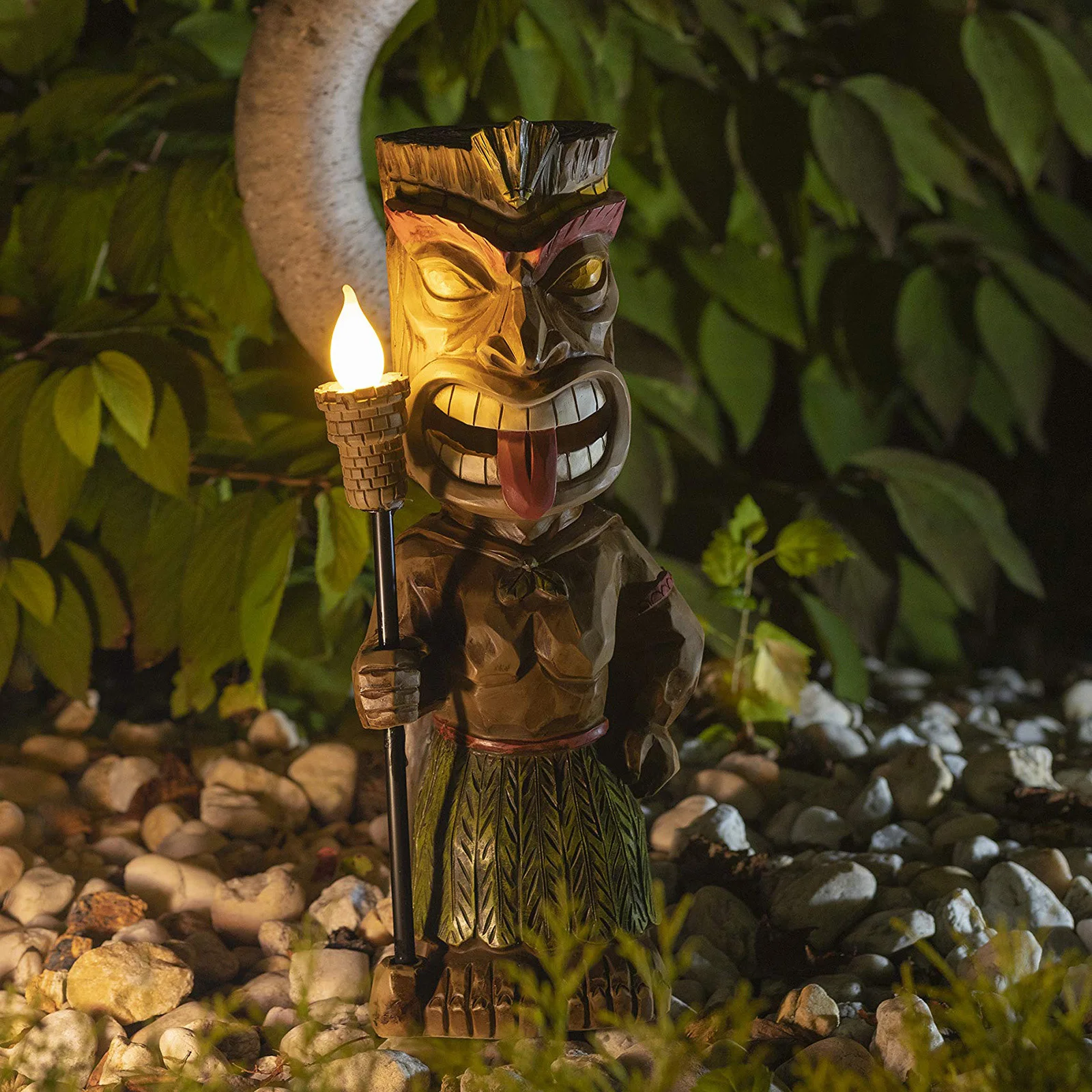 

Садовые статуи гнома, статуя из смолы Maya Totem, Женский сад для украшения дома, двор, газон, патио, светодиодный