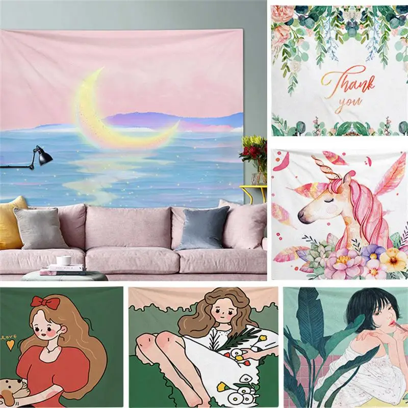 

Модный женский домашний декор, эстетические аксессуары для украшения дома, одеяло для гостиной и спальни, на стену