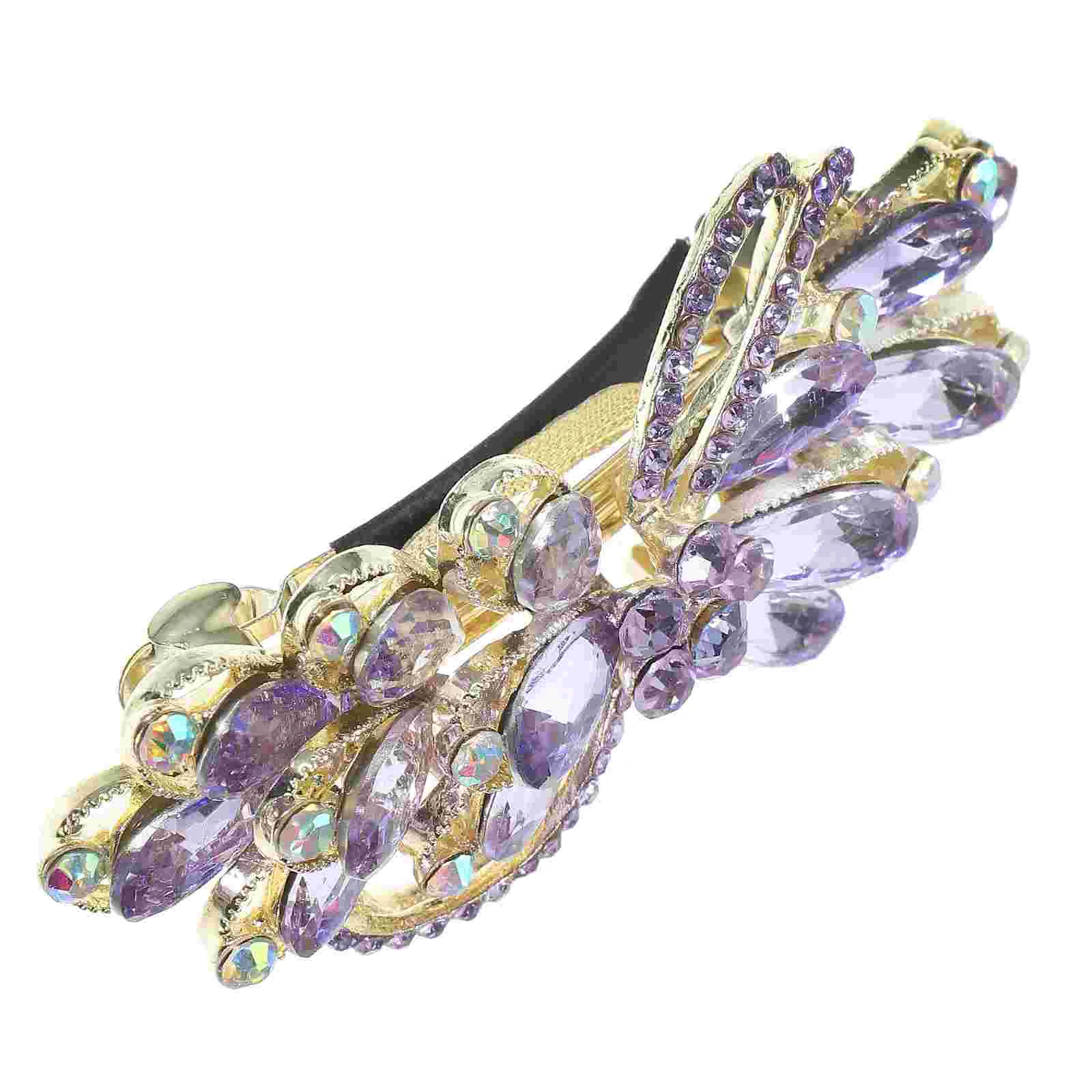 

Rhinestone Hair Clip Clops Styling Accessories for Clips Claw Metal Aesthetic Rhinestones Sparkle Barrette