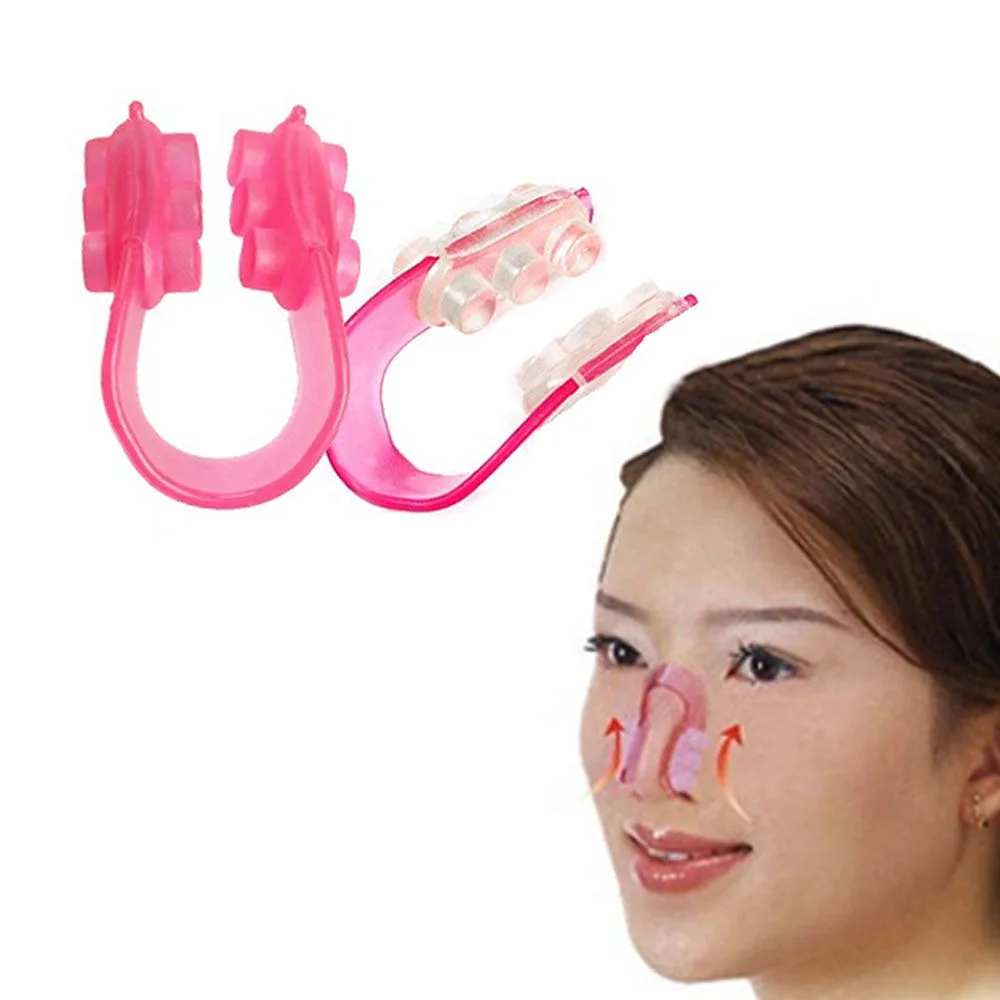 

New Style 2pcs Nose Up Shaper Lifting Shaping Bridge Straightening Shaper Clip Nose Clamp Face Clipper Corrector Beauty Tool