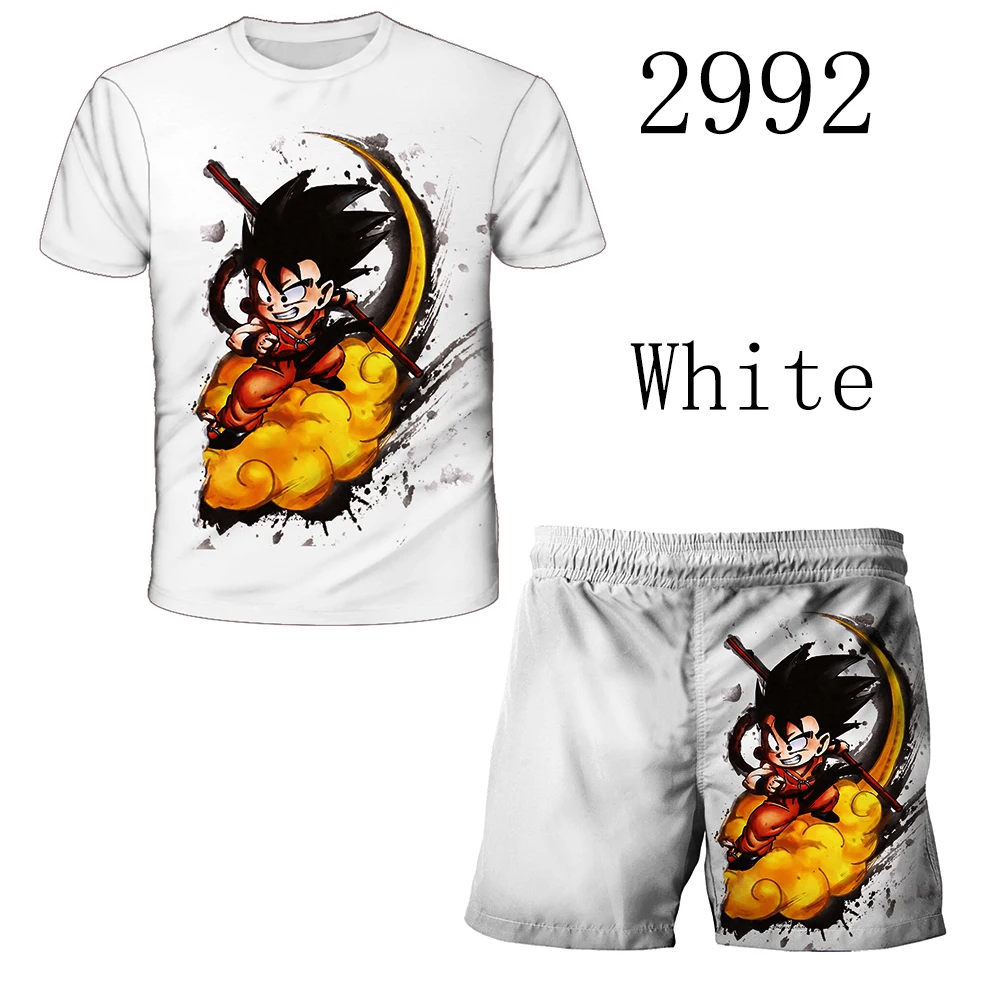 

Baby Kids Clohtes Dragon Ball T Shirt Shorts 2 Pcs Sets Boys Anime Figures Son Goku T-shirt Children Clothing Set Free Shipping