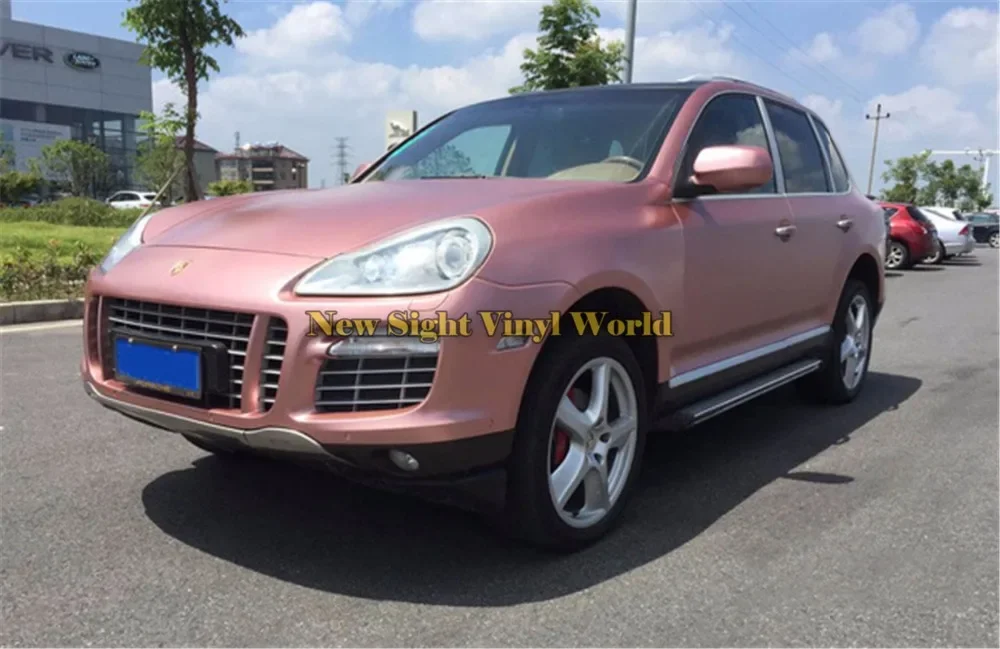 Первоклассная розовая Золотая желтая матовая хромированная сатиновая Черная