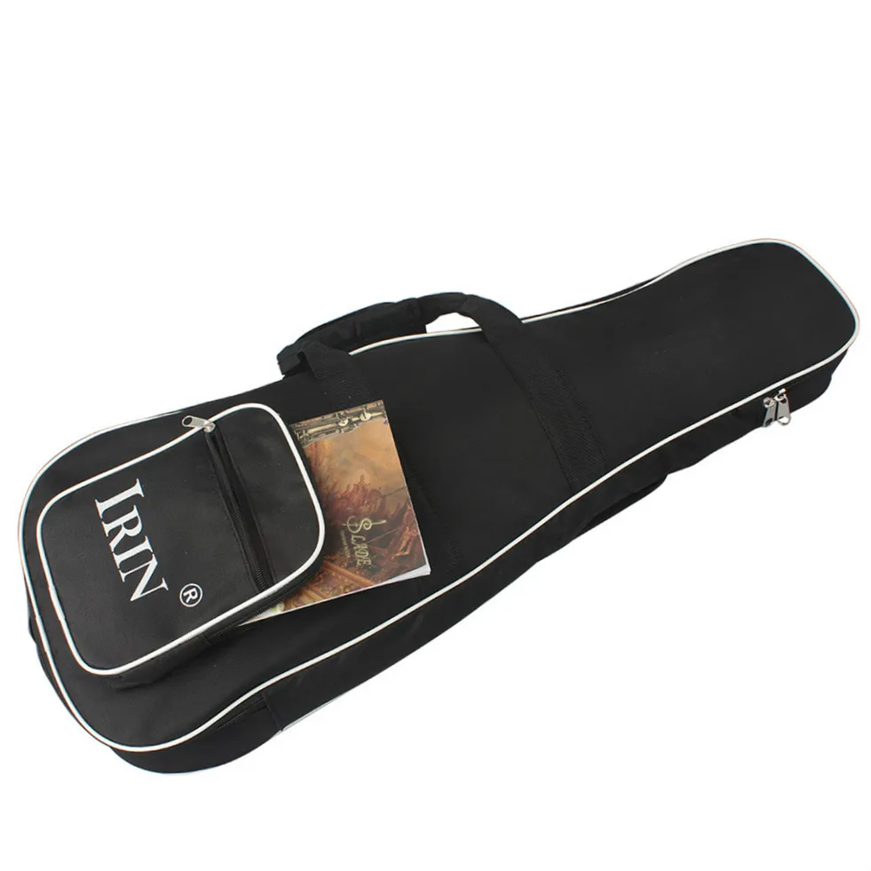 

Черный рюкзак мандолина на плечо с двумя ремешками толстая ткань Оксфорд Frabic прочная моющаяся сумка для подарка