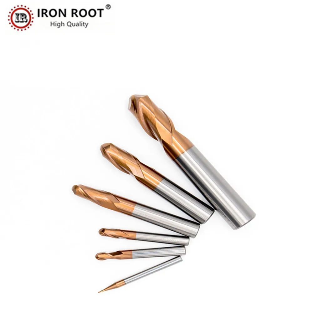 

Концевая фреза HRC58, токарный резец с 2 канавками, R0.5 мм-R2.0 мм