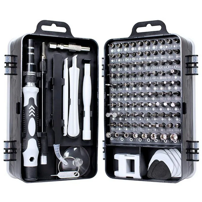

115 In 1 Magnetic Screwdriver Set of Screw Driver Bit Set Multi-function Precision Mobile Phone Repair Hand Tool Torx Hex