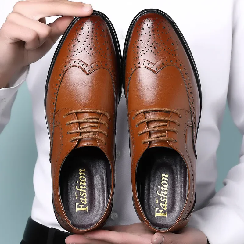 

Handmade Men's Oxford Shoes, Genuine Leather Calf Leather Shoes, Classic Business Dress Shoes, Men's Wedding Shoes