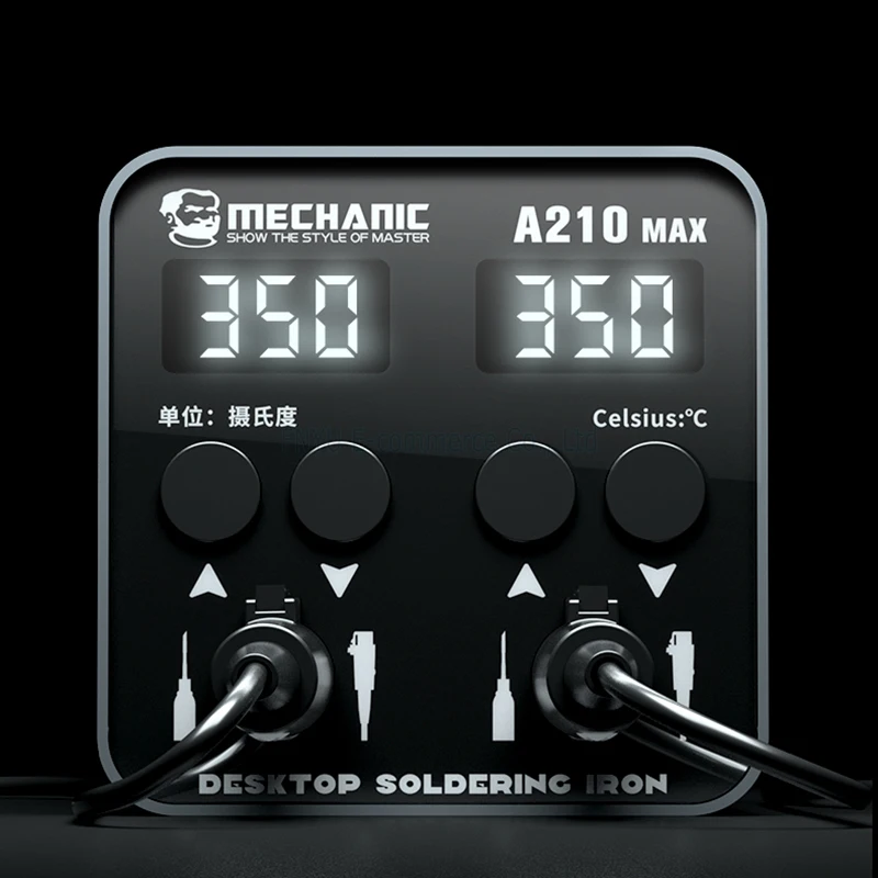 Паяльная станция MECHANIC A210 Max с двойной постоянной температурой 5 хранилищ