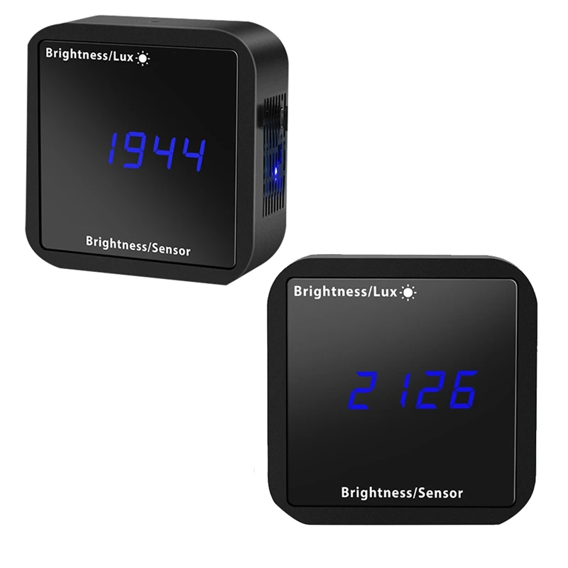 

FULL-Tuya Light Sensor Brightness Detector With Temperature Humidity Detection Display Smart Home Security Linkage