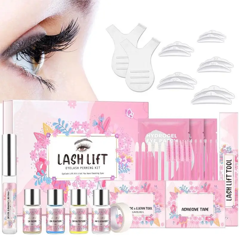 

Lash Lift Kit Professional Semi-Permanent DIY Perm For Lashes And Brows Quick And Voluminous Curling Complete Tools Lasts For