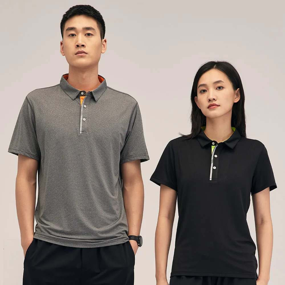 Рубашка-поло мужская с коротким рукавом дышащая городская повседневная одежда