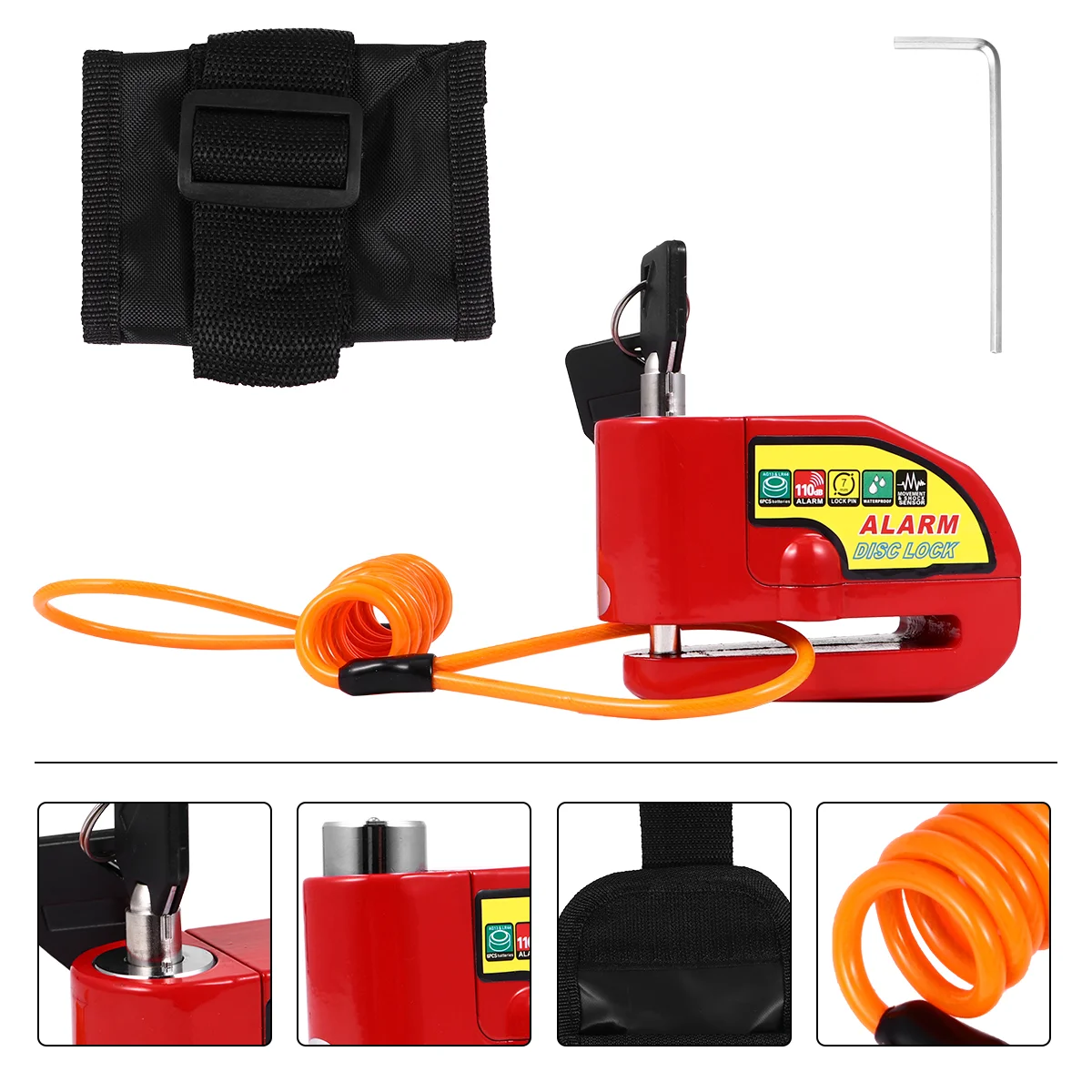 Противоугонный замок для мотоцикла сигнализация колесный навесной дисковый