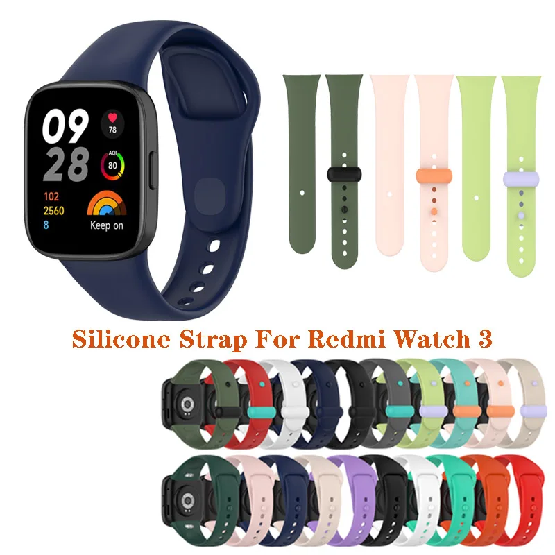 

Strap Silicone Replacement Sport Band Bracelet for Redmi Watch 3 Wristband