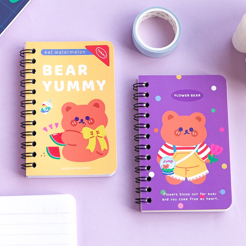 Kawaii Bear ручной декоративный блокнот ежедневное планирование Канцтовары Детский