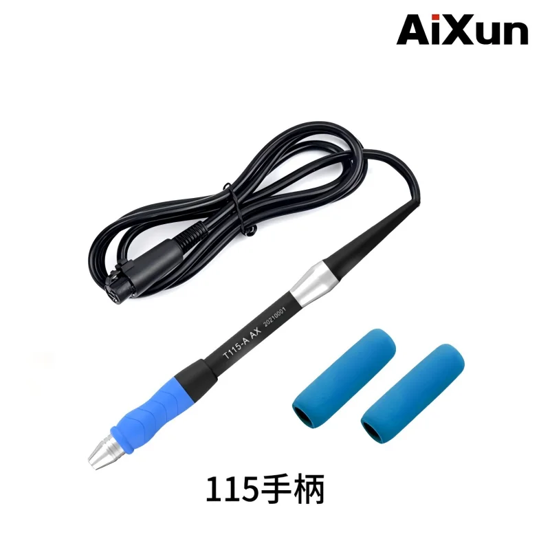 Фото Рукоятка для паяльной станции Aixun T3A T3B T420D, сменная рукоятка, совместимая с паяльниками T210 T245 115 и инструментами для ремонта. №1