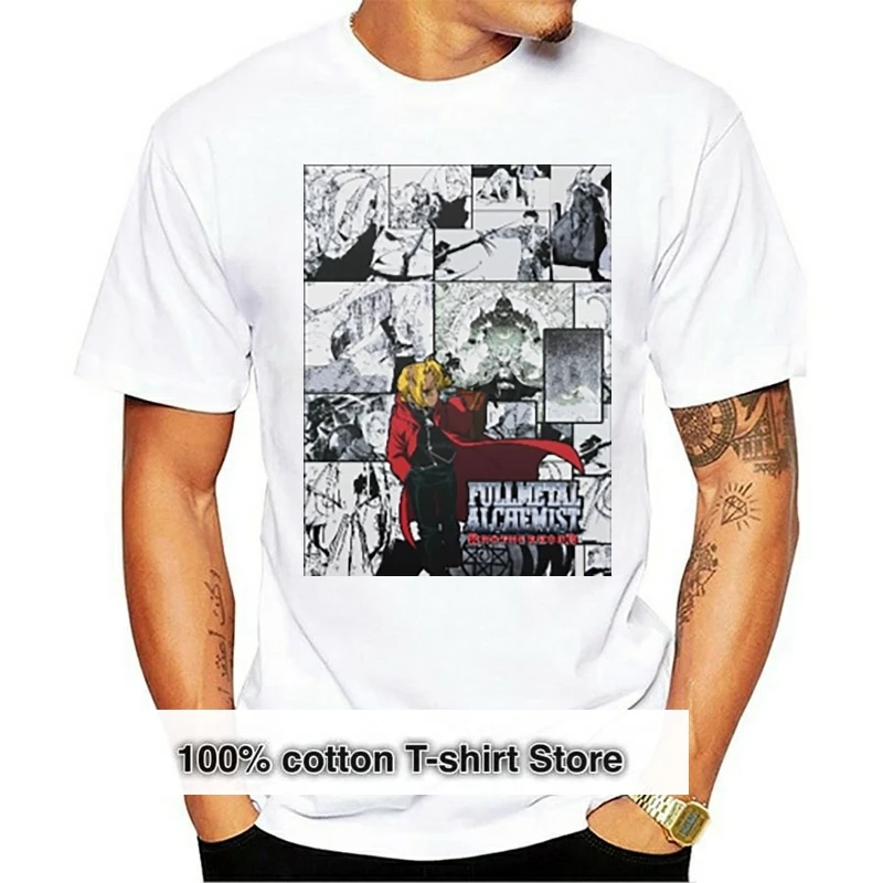 

Full Metal Alchemist Brotherhood Elric Fma Anime Tshirt T Shirt Tee All Sizes