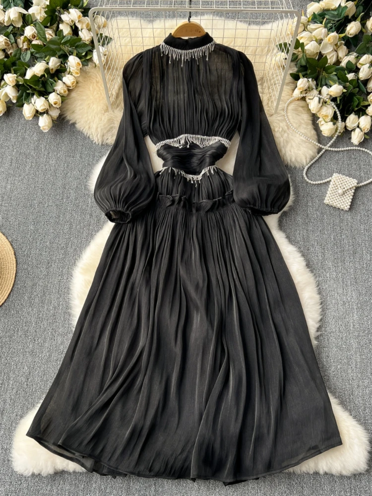 Женское элегантное вечернее платье винтажное облегающее ТРАПЕЦИЕВИДНОЕ длинное