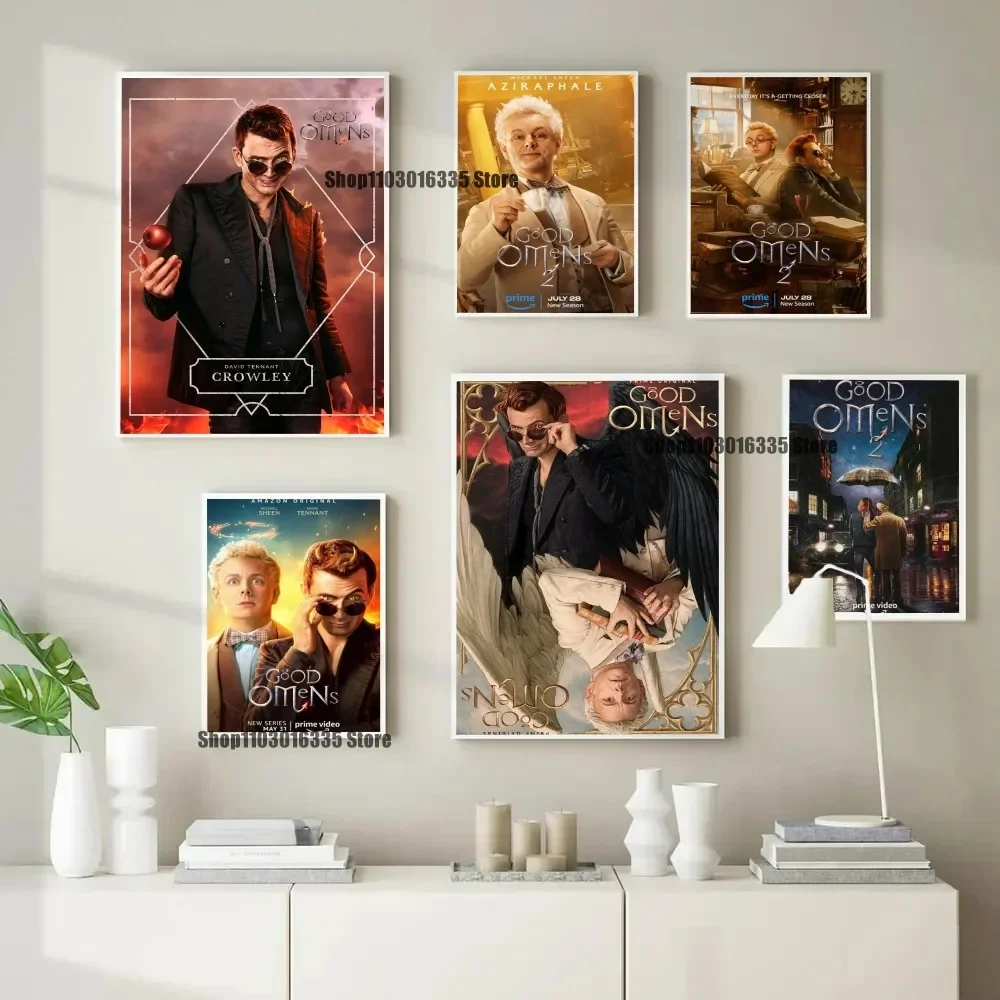 Британский Тв-плакат хорошие Знамения - Бумажный Принт Настенное Искусство Для