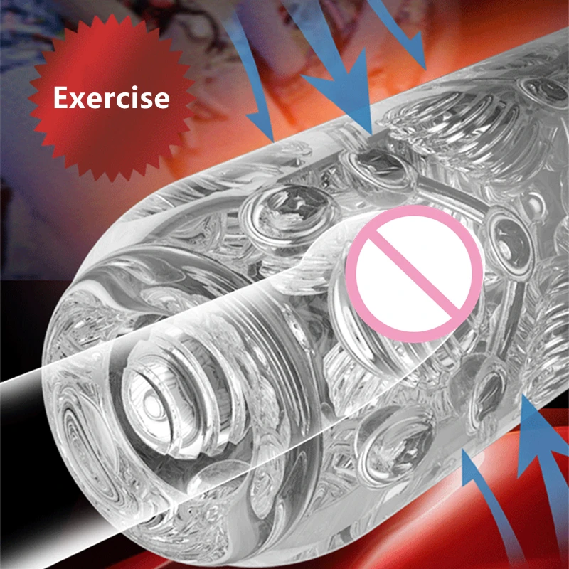 Прозрачная Бриллиантовая чашка для мужчин безопасные мягкие игрушки-фиджеты