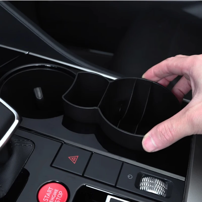 

Автомобильный центральный держатель для чашки с водой, подлокотник, ящик для хранения для VW Touareg, аксессуары для интерьера 2019 2020 2021 2022 2023 2024