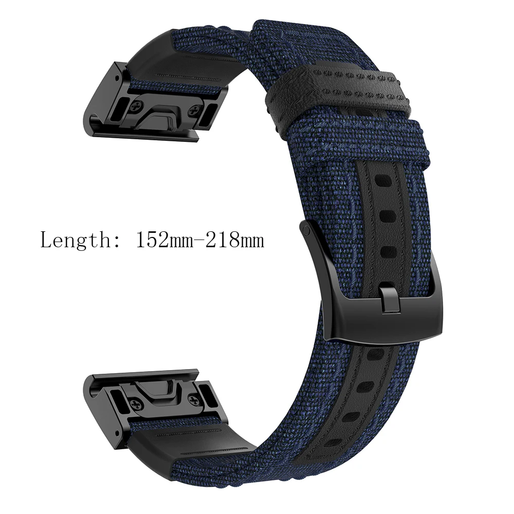 

22 26 mm Quick fit band for Garmin Fenix 6X 5X 3 3HR 6 5 plus smart watch bracelet strap nylon belt for Forerunner 935 945 strap