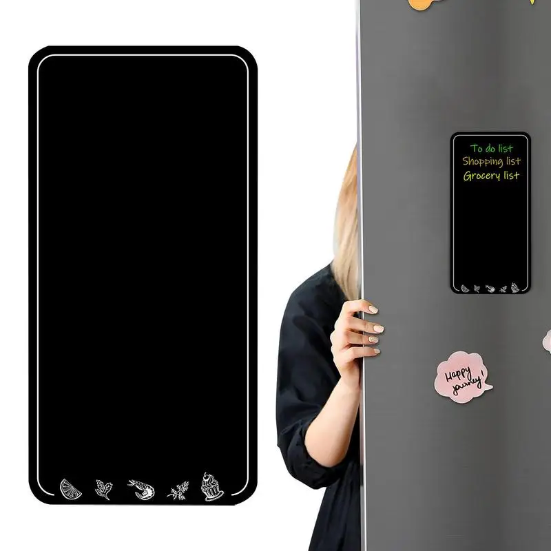 

Magnetic Dry-Erase Whiteboard Notepads For Fridge Grocery Shopping List Refrigerator Reminder Magnetic Memo Pad Self-Adhesive