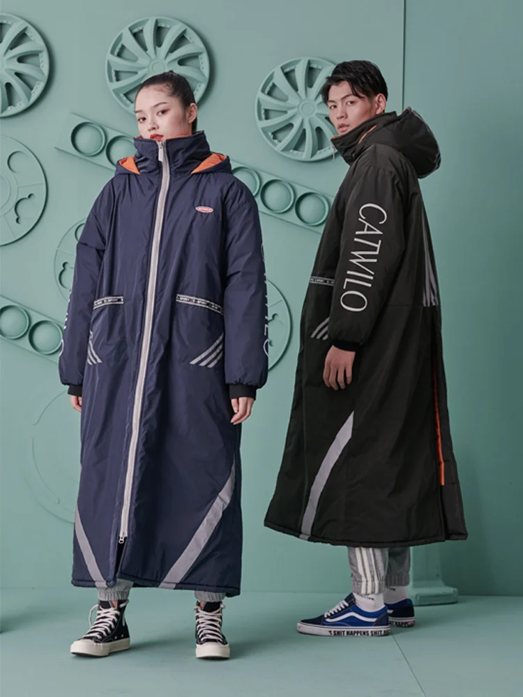 

E-Bike Windshield Winter Fleece-Lined Thickened Windbreaker Battery Car Motorcycle Waterproof Windproof Cold-Proof Clothes