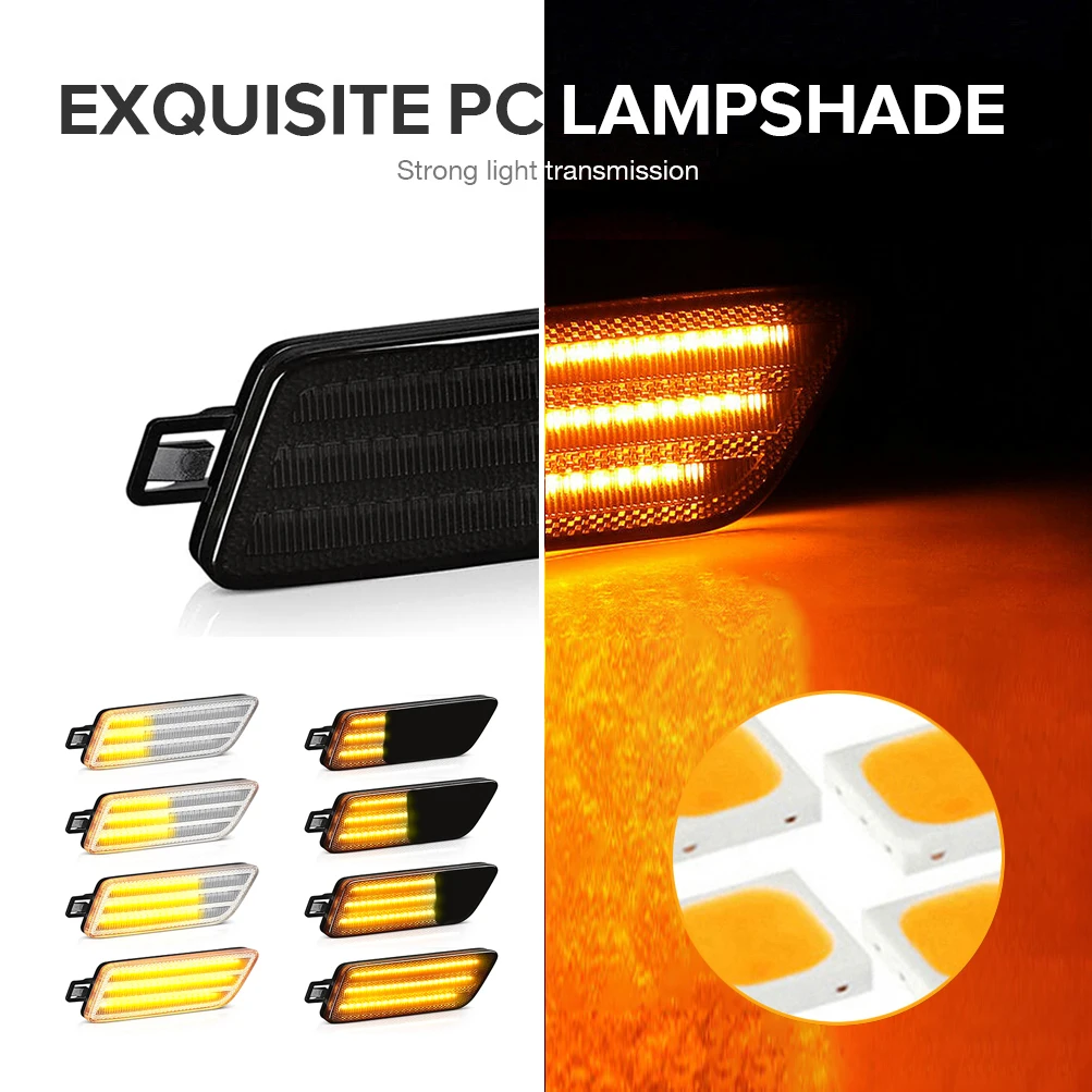 Для Porsche Macan 95B-Series Turbo GTS 2014-2021 светодиодный Seqeuntial Blinker Side Fender Repeat указатели