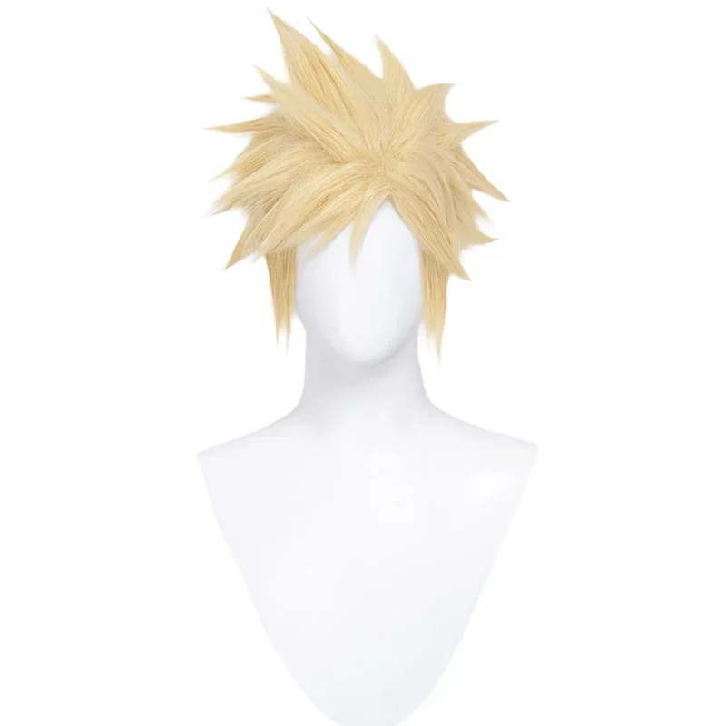В НАЛИЧИИ DokiDoki Game FFVII Final Fantasy Cloud Strife Косплей Парик VII Blonde Волосы Термостойкие