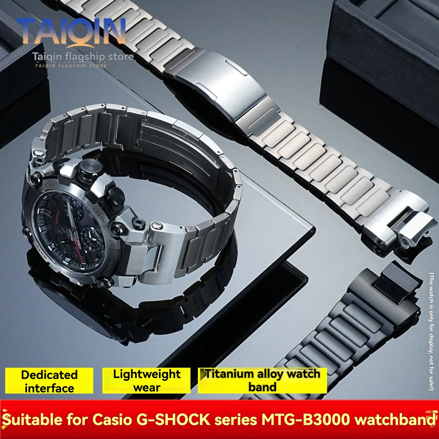 Фото Модифицированный быстросъемный ремешок из титанового сплава для Casio G-SHOCK 5672 MTG-B3000, твердый титановый металлический ремешок для часов, аксессуары для браслетов №1