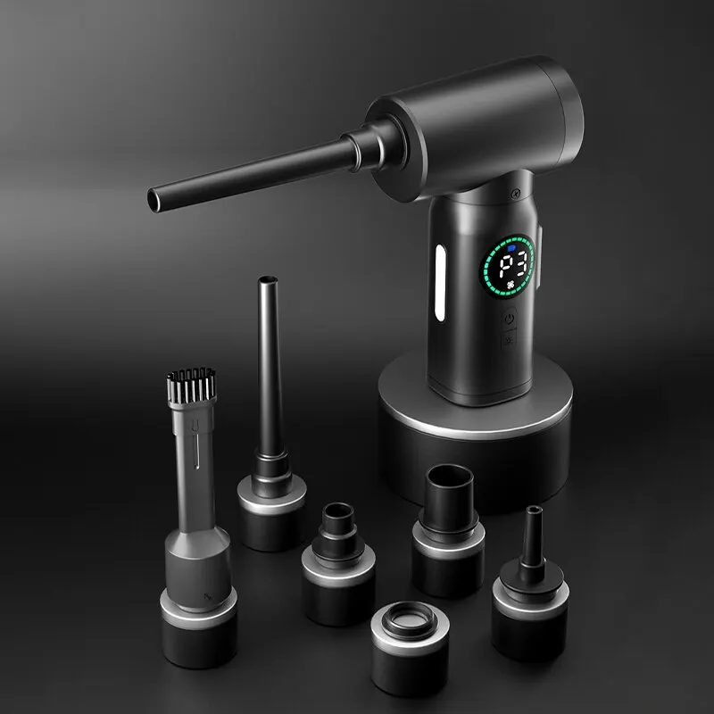 7500mAh Wireless Air Duster Dust Blowing Gun 2 in 1 Air Blower And Vacuum Cleaner Cordless Duster Blowers