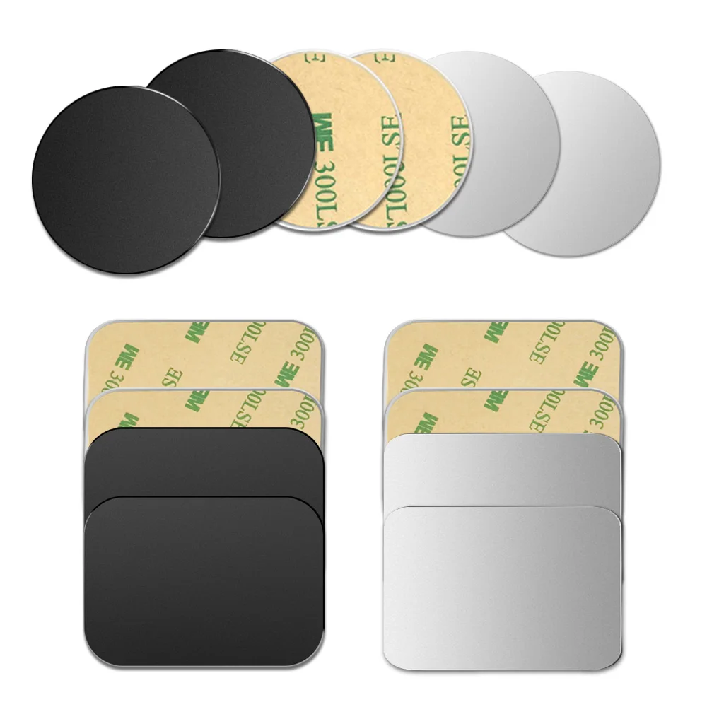 

FONKEN Ultra-thin 5pcs Magnetic Metal Plate Car Phone Holder Disk iron Sheet Sticker Strong Magnet For Phone Holder Stand Mount