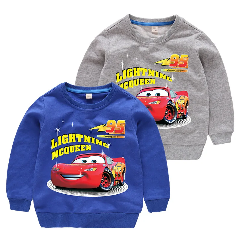 

Disney Cars Sweatshirt Cotton Boy Sweatshirt Child Lightning McQueen Sweatshirt