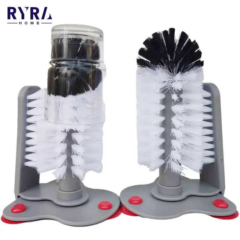 

Cup Scrubber2 In 1 Drink Glass Cleaning Brush Durable Glass Bottle Cup Glass Cleaner Bottles Brush Sink Kitchen Accessories New