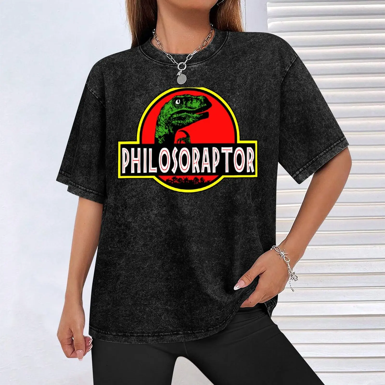 Забавная футболка Philosoraptor Meme велоцираптор Динозавр Футболка Аниме футболки