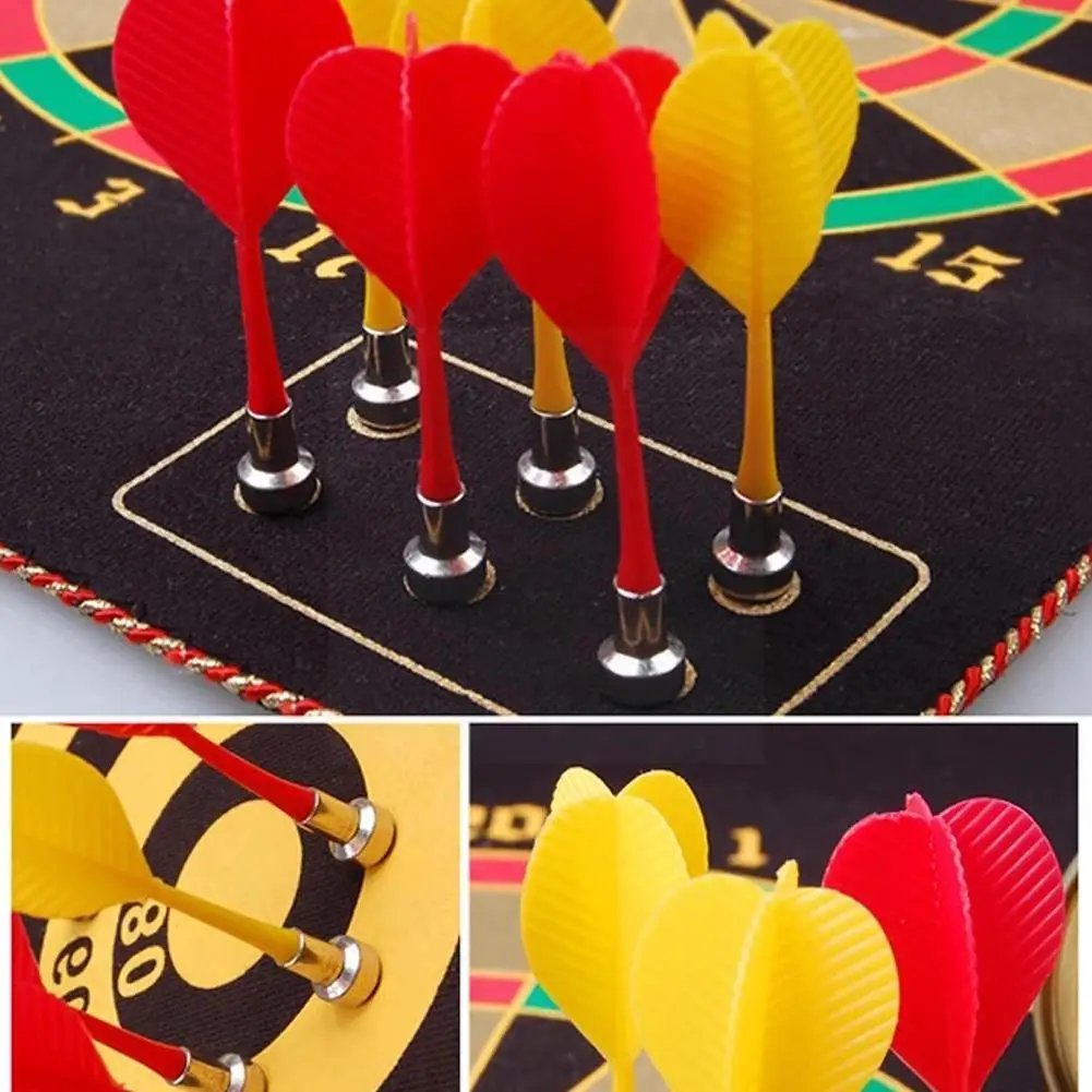 

Magnetic Dart Board Darts Suit Double Sided Flocking Dart Toy Game Darts Board Of Safety Plate Dartboards Safety N0b7