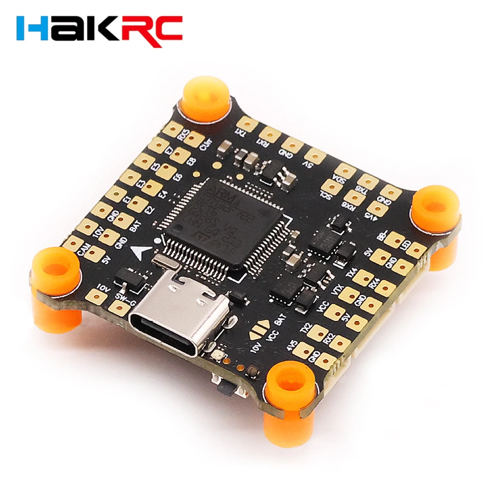 Контроллер полета HAKRC F722 V2 DJI F7 OSD 3-6S Lipo Dual BEC 5V 3A / 9V 2.5A Betaflight STM32F722RET6 30x30mm для дрона RC FPV