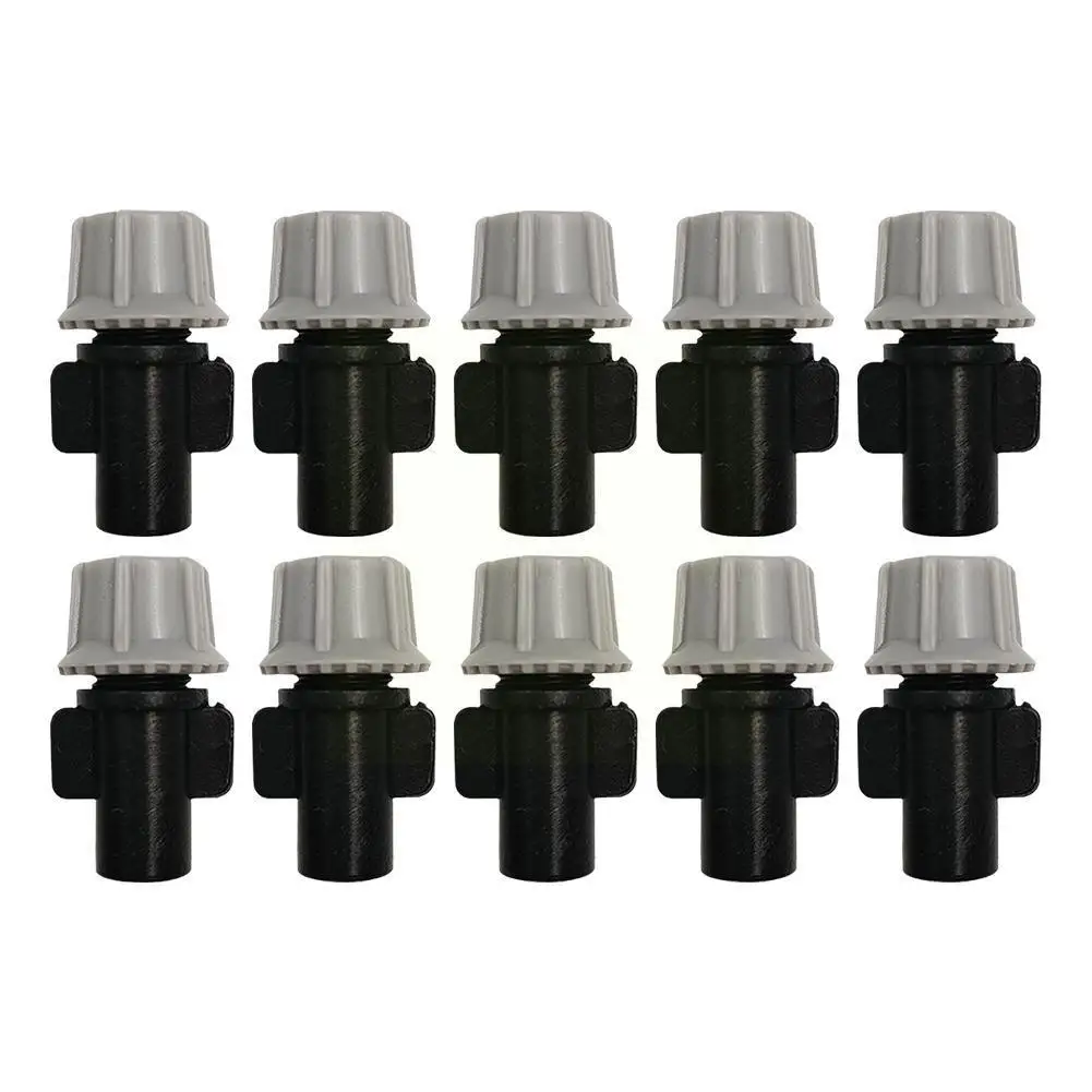 

10 Pcs Nozzle Sprinkler Tee Joint For Misting Cooling System Garden Watering Irrigation Misting Sprinkler Atomizing Nozzle C6Q8