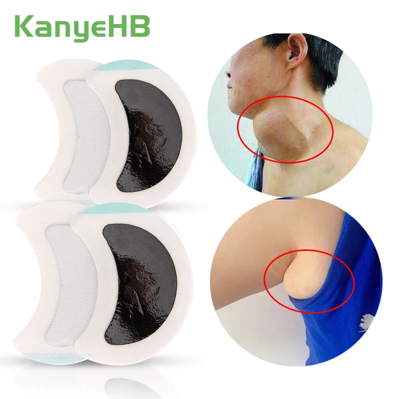 

4pcs=2bag Lymphatic Detox Sticker Improving Breast Neck Armpit Lymphatic Drainage Anti-Swelling Medical Plaster Health Care A516