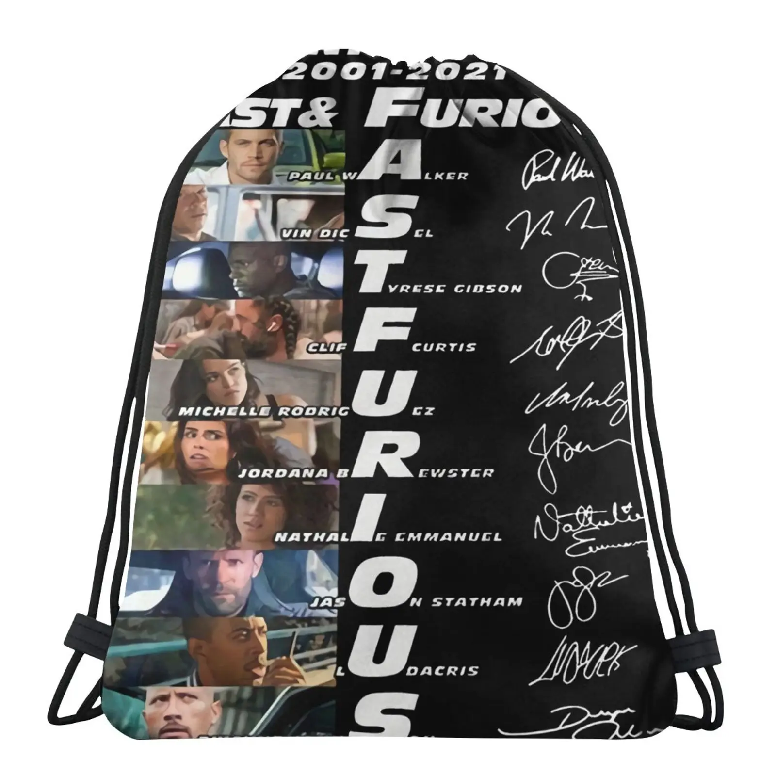 

20 Years Of Fast And Furious Bag Shoe Bag For Children Backpacks Bags-Bags Backpack Sack Woman Bucket Bag Skull Bag Fabric Bag