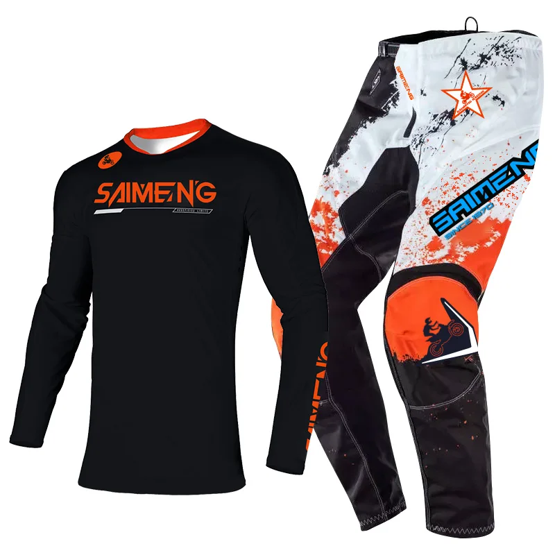 Костюм для мотокросса трикотажные брюки мужчин и женщин езды на мотоцикле по