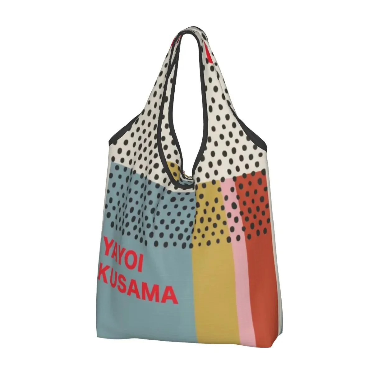 

Fashion Print Yayoi Kusama Infinity Dots Shopping Tote Bag Portable Shopper Shoulder Handbag