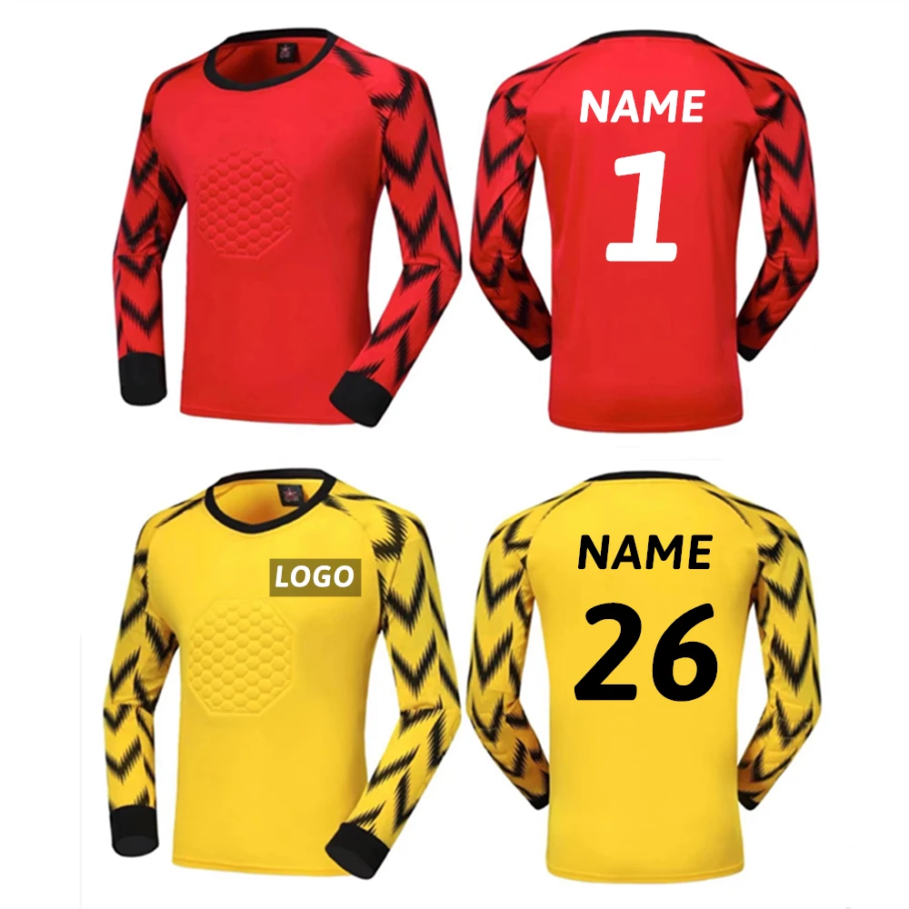 Детский и взрослый Профессиональный вратарь Футбольная майка для детей мужчин