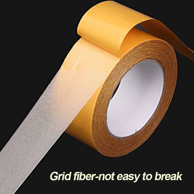 

Double Sided Tape High Viscosity Grid Fiber Translucent Double Sided Adhesive Tape Sticky Adhesive Fiber Mesh Tapes For Home