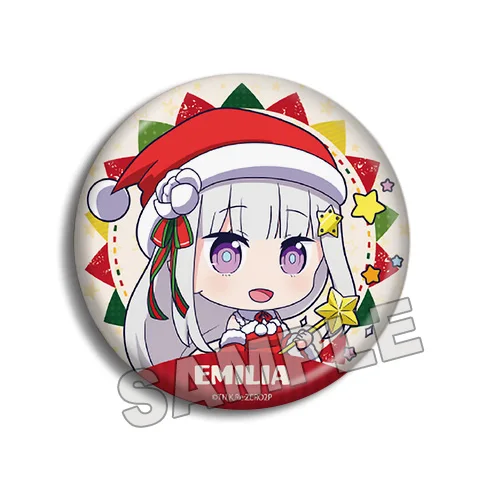 Брошь акриловая металлическая в стиле аниме Q version с надписью Re: zero - купить по