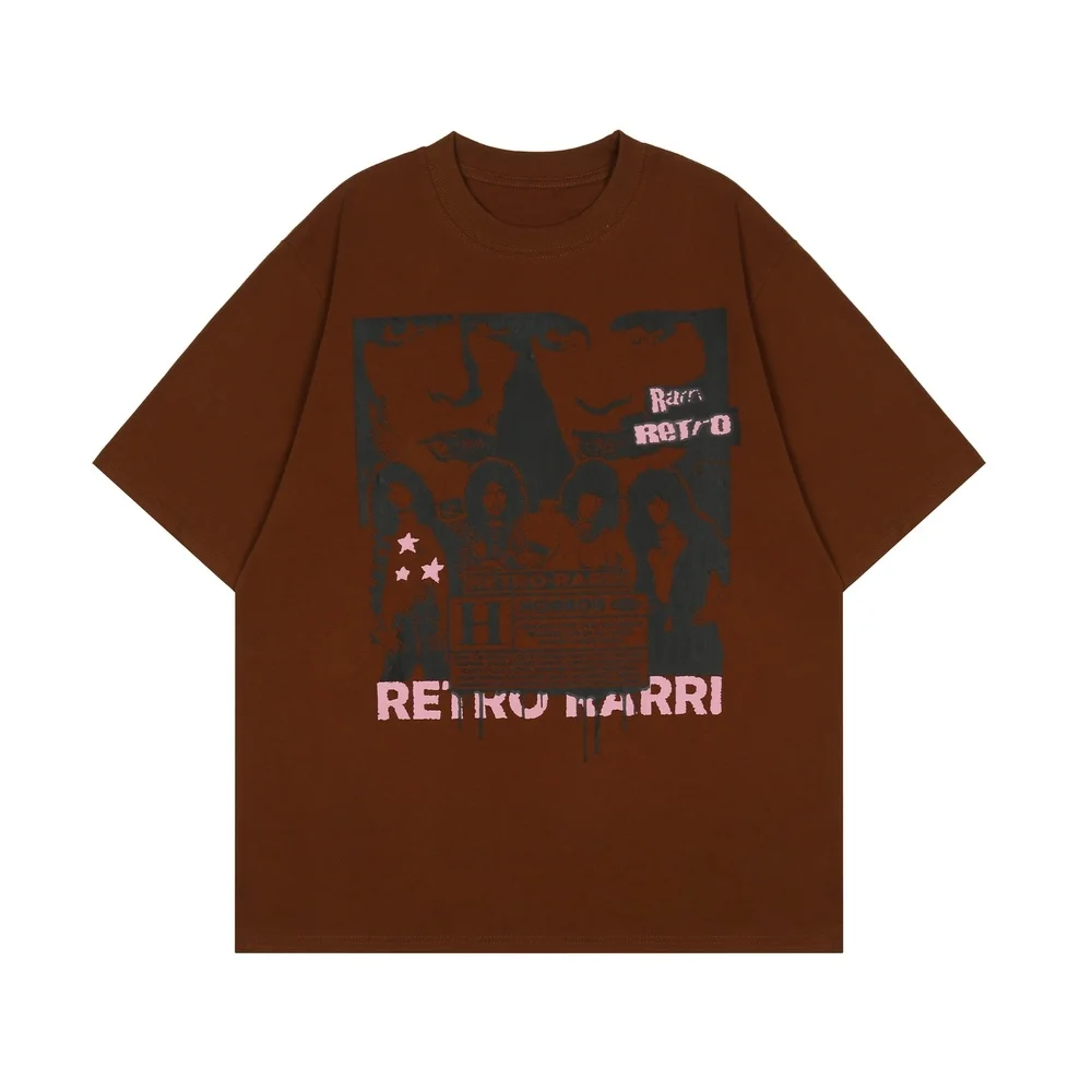 

Футболка мужская оверсайз в стиле панк-рок, уличная одежда в готическом стиле, с коротким рукавом, одежда в стиле хип-хоп, лето 2022