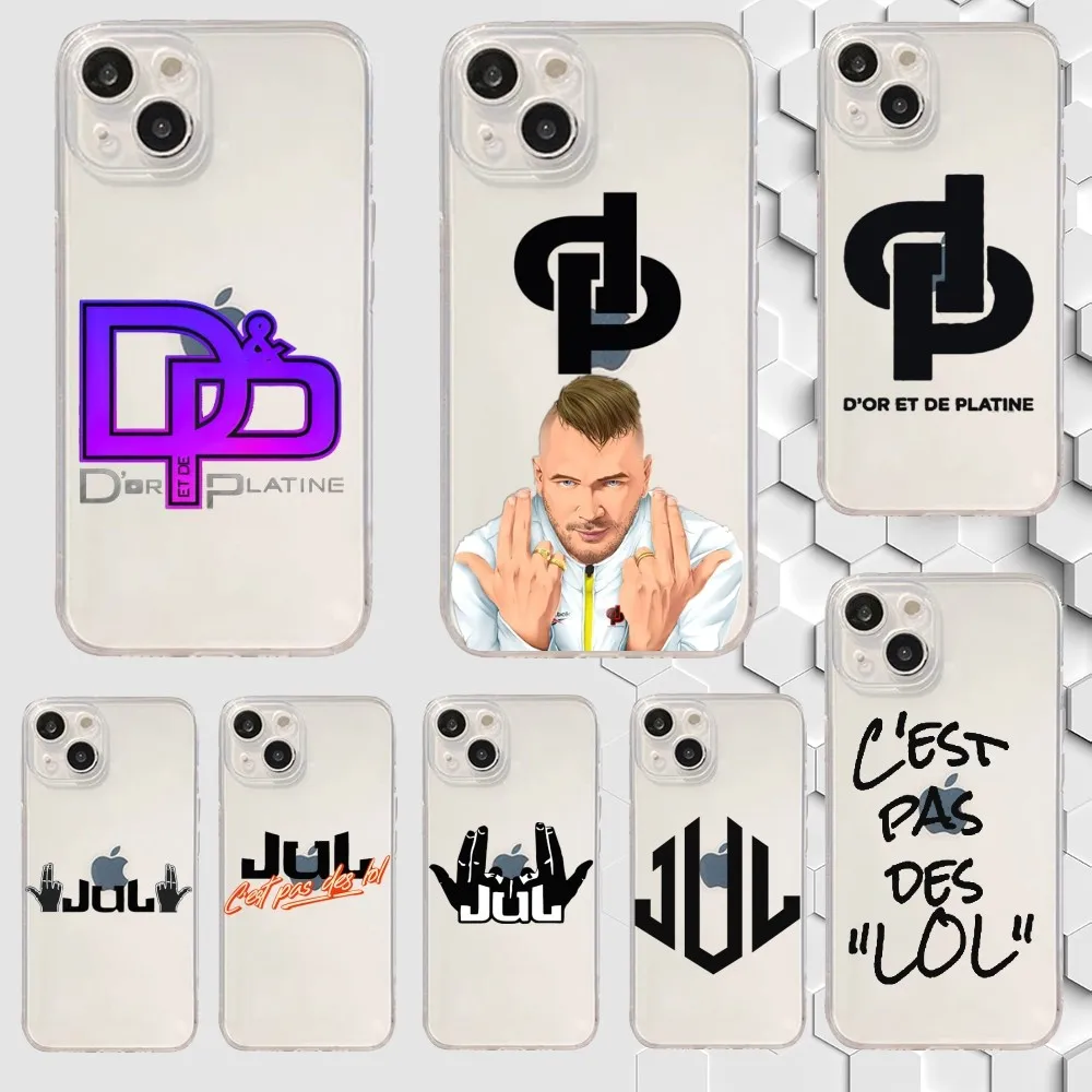Чехол для телефона Rapper JuL Cest Pas Des Lol iPhone 16 15 14 13 12 11 Plus Pro Max XR XS X 7 8 SE Mini прозрачный